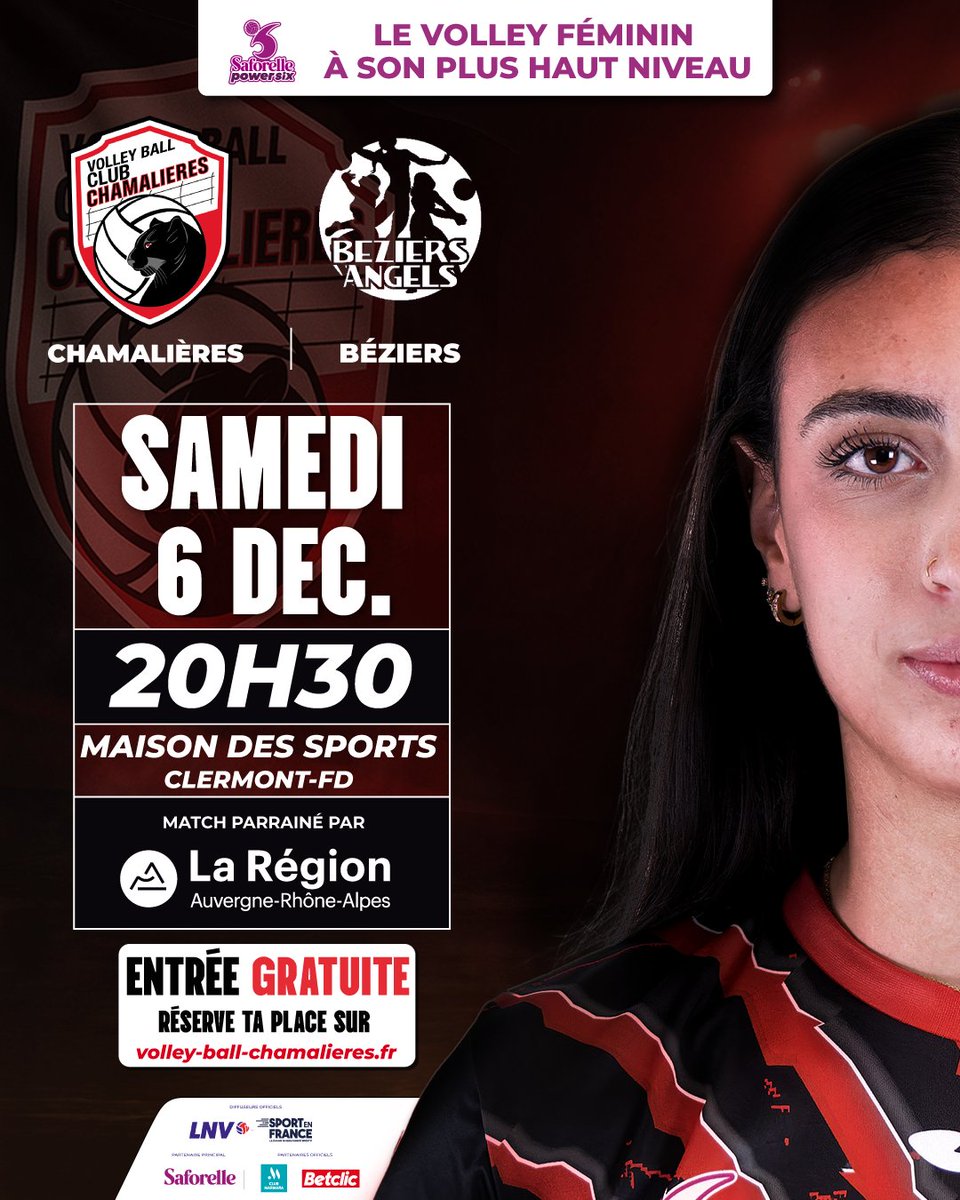 Le duel • Acte II 🏐
📅 Samedi 6 décembre – 20h30
🎫 Entrée GRATUITE
📍 Maison des Sports de Clermont-Ferrand
📢 Billetterie ouverte urlr.me/F52ZYV