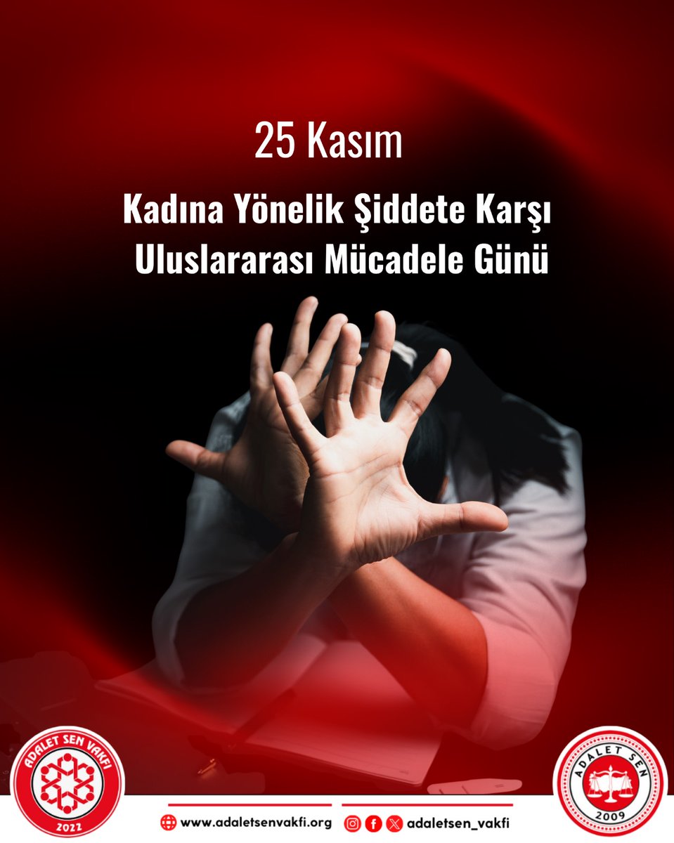 Kadına yönelik şiddet; insan haklarına, toplumsal barışa ve en temel yaşama hakkına yönelik ağır bir ihlaldir.

Toplumun her kesimi, kadınların güven içinde yaşayacağı bir dünya için sorumluluk taşımaktadır.

Bugün, yalnızca bir farkındalık günü değil; eşitlik, adalet ve insan ++