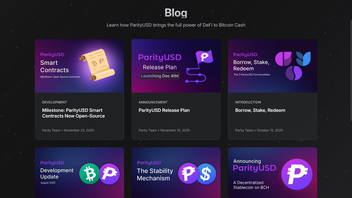 ParityUSD's tweet image. The ParityUSD blog is getting quite some action!

If you have missed any of our recent updates, be sure to take a look!