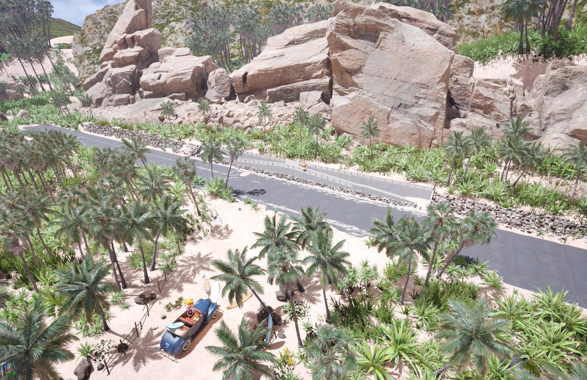 mochacg8's tweet image. ビーチ景観を作っています！
#blender #blender3d #3DCG #b3d #UE5