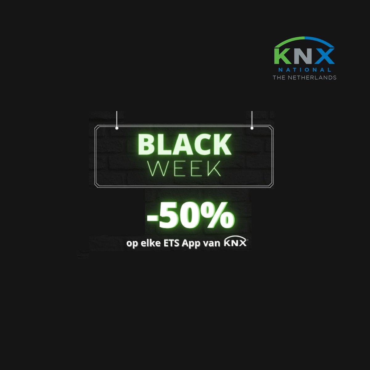 🚨 Black Week Special! 🚨
50% korting op alle KNX ETS Apps t/m 30 nov!

1️⃣ Log in MyKNX
2️⃣ Kies ETS Apps van KNX Association
3️⃣ Gebruik code: BLACKFRIDAYALLKNXAPP50%OFF8FPBBWFAR
4️⃣ Betaal &amp; bespaar 💸

buff.ly/IPE61YZ 

#KNX #ETS6 #BlackFriday