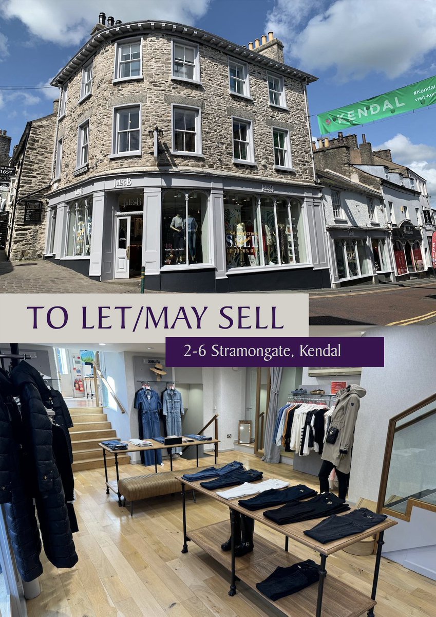 🏢 High Quality Retail Unit To Let/May Sell 🏢

📍 2-6 Stramongate, Kendal, Cumbria, LA9 4BN

🔗 View more on our website: loom.ly/a--esa0

✉️ j.haley@edwin-thompson.co.uk / p.evans@edwin-thompson.co.uk / eoakley@edwin-thompson.co.uk

📞 01539 769790