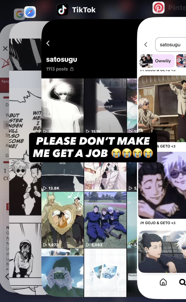 satosoka's tweet image. satosugu should always be your first priority