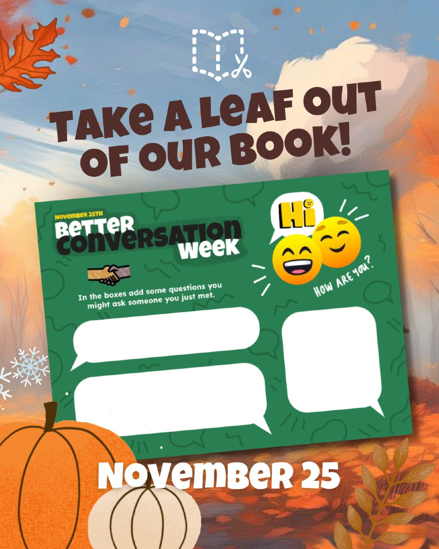 BookCreatorApp's tweet image. It&apos;s Better Conversation Week!

Add some good questions you might ask someone you just met to start a great chat. What&apos;s your favorite icebreaker?

🗣️ Remix it now—hubs.ly/Q03PlJBW0