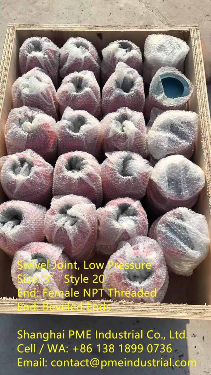 sh_pme's tweet image. Swivel Joint, Low Pressure
Size: 3” Style 20
End: Female NPT Threaded
End: Beveled Ends
pmeindustrial.com/3-inch-style-2…

#LowPressureSwivelJoint #3inchStyle20Swivel #FemaleNPTThreadedSwivel #FluidTransferEquipment #IndustrialSwivelJoint #PipelineConnection