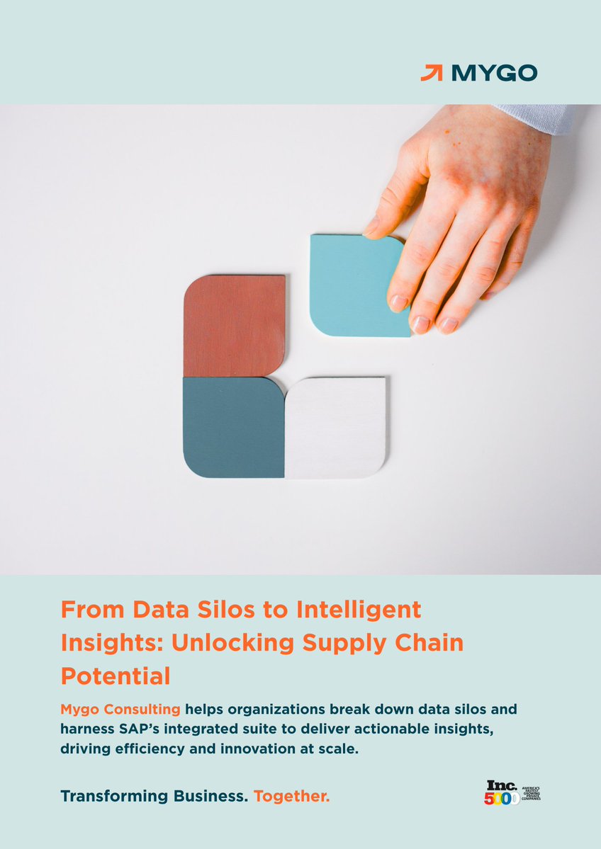 Mygo_Cons's tweet image. Discover how SAP Business Data Cloud and AI-driven insights transform complexity into clarity, enabling real-time decisions and future-ready operations.
Read the full whitepaper here: linkedin.com/company/mygo-c…