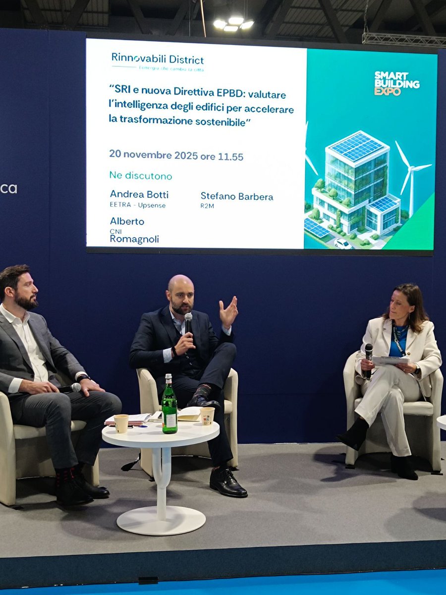 smarterEPC26's tweet image. Sharing the advantages of the Smart Readiness Indicator #SRI integrated with the #EPCs to the Italian market at the #SMARTBUILDING EXPO in Milan✨

Thank you @R2MSolution for presenting for us. 
Discover more! lifeprojects.r2msolution.com/event/smart-bu…

#expo #buildingautomation #LIFEprogramme