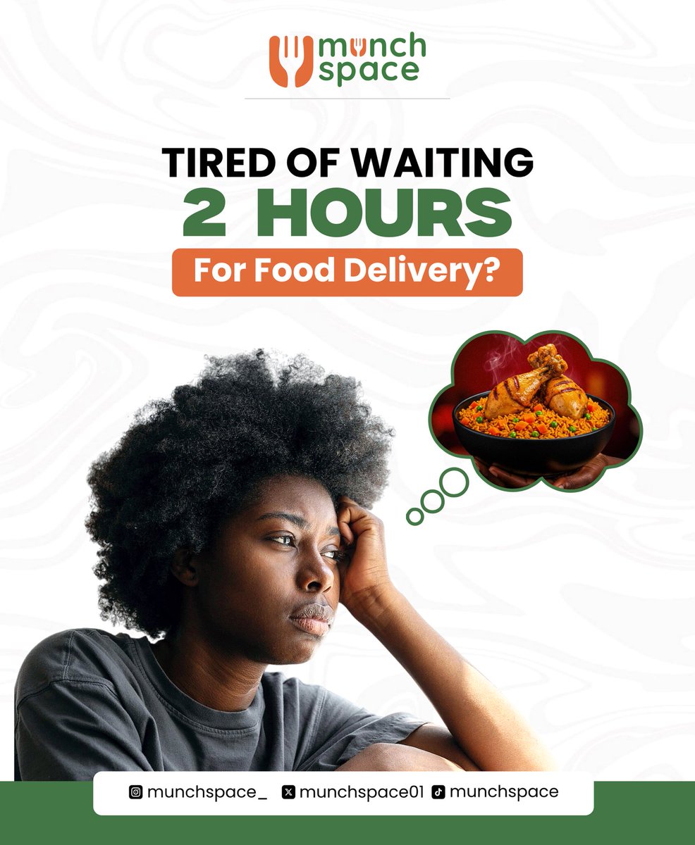 munchspace01's tweet photo. Tired of waiting forever for your food and paying ridiculous delivery fees?
It’s time for something better, faster and stress free
That’s why Munchspace is coming and trust us, it’s different. #munchspace #munchspaceiscoming https://t.co/4qYr8D4LnU