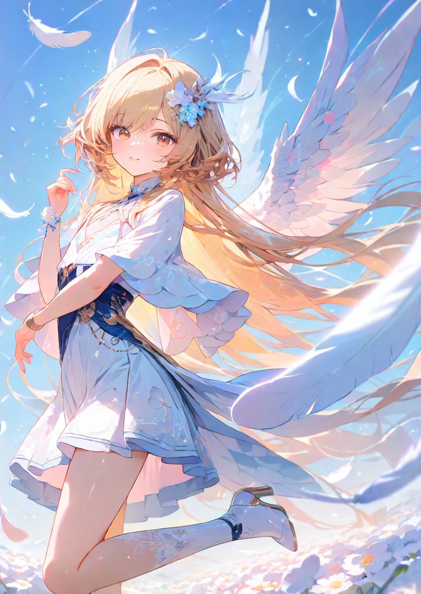 Wings』 絵画原画　　『Reborn a*a様 White