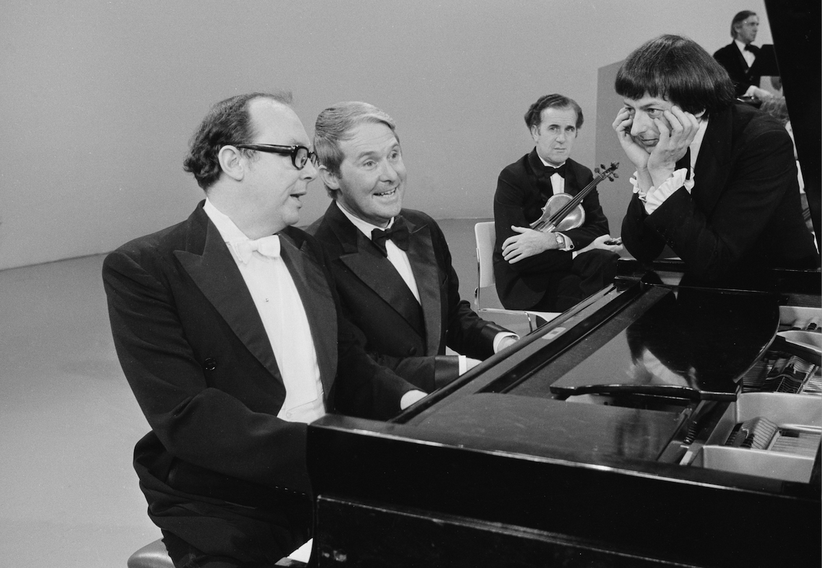 So many great moments to this Morecambe and Wise sketch, but for me, what sells it is the look of horror from Andre Previn, and his performance generally. He plays a blinder. Photo by Don Smith for <a href="/RadioTimes/">Radio Times</a>. An evening of M&amp;W shows begins at 8pm on BBC Four.