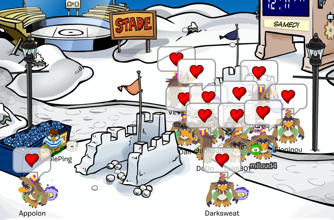 Quelques images de la première visite de Sam durant l'évènement de la St Andrews ainsi que la vidéo de la <a href="/Aventure_Ping/">Communauté d'AP</a> ! 

Petey K visite l'île ce week-end, soyez présents ça s'annonce bien ! 😇