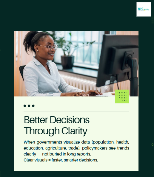 VisAfrikatech's tweet image. Did you know? Countries that use data-visualization see efficiency gains of up to 400% in public reporting, powering smarter decisions, transparency, and national growth.

#DataForDevelopment #DataVisualization #GovTech #DigitalTransformation #Innovation #NationalDevelopment
