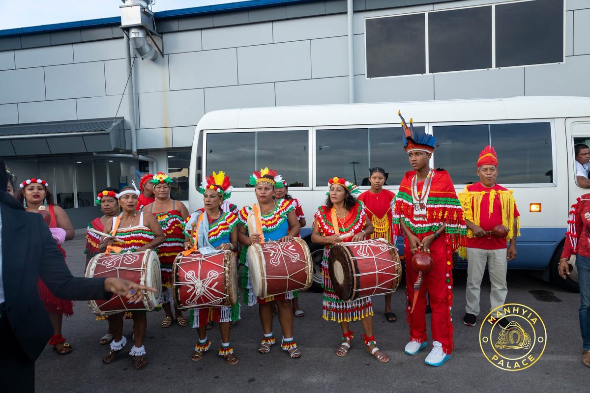 Asante_nation's tweet photo. Otumfuo Osei Tutu II, Asantehene, arrived in Suriname on a state visit, landing at JAP International Airport yesterday, November 24, 2025. 

The King has been invited as a special guest to the country’s 50th Independence Day celebration.

He was received at the airport by a high-level delegation, including H.E. André Misiekaba, Minister of Health, Welfare and Labour; Amb. Michel Kerpens, Senior Advisor to the Minister of BIS; and Members of the National Assembly Mr. Ebu Jones, Mrs. Annie Kersenhout-Sadi, and Ms. Tashana Lösche among others 
#TheAsanteNation