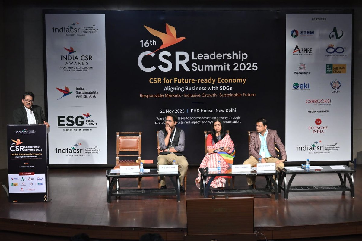 EKIEnergyEnking's tweet image. What if CSR could deliver 6X more impact without increasing the budget?

At the 16th CSR Leadership Summit 2025, M Aabid from our team shared exactly how this is possible through Improved Cookstoves (ICS).

We are proud to have our team represent EKI at this prestigious platform.