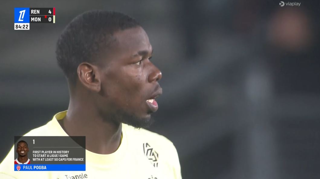 foet247europa's tweet image. Paul Pogba made his long-awaited Ligue 1 debut for Monaco against Rennes. Pogba played his first minutes of professional football in more than two years (811 days). #SRFCASM