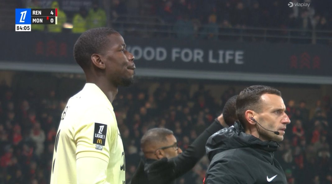 foet247europa's tweet image. Paul Pogba made his long-awaited Ligue 1 debut for Monaco against Rennes. Pogba played his first minutes of professional football in more than two years (811 days). #SRFCASM