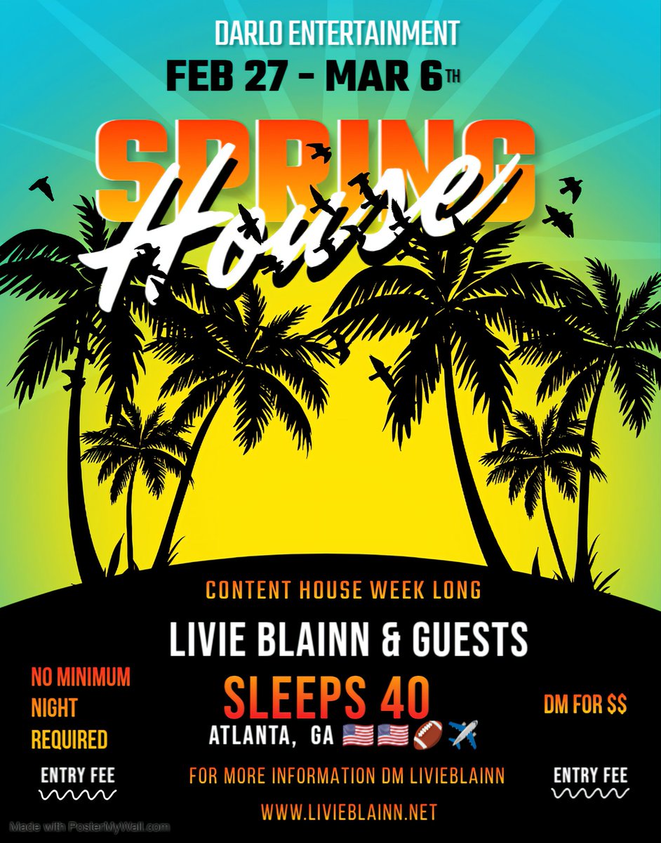 LivieBEvents's tweet image. Creators TAP IN!
Spring is gonna be 🔥🔥🔥