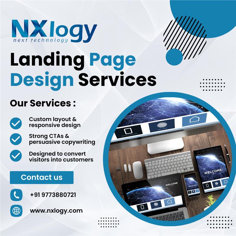 nxlogy's tweet image. 🎯 Boost Conversions with Stunning Landing Page Designs! 
At NXlogy Solutions Pvt. Ltd., we craft high-converting landing pages that grab attention, engage visitors, and drive real results.

📞+91 9773880721
🌐nxlogy.com/services/websi…

#NXlogySolutions #LandingPageDesign #UXDesign
