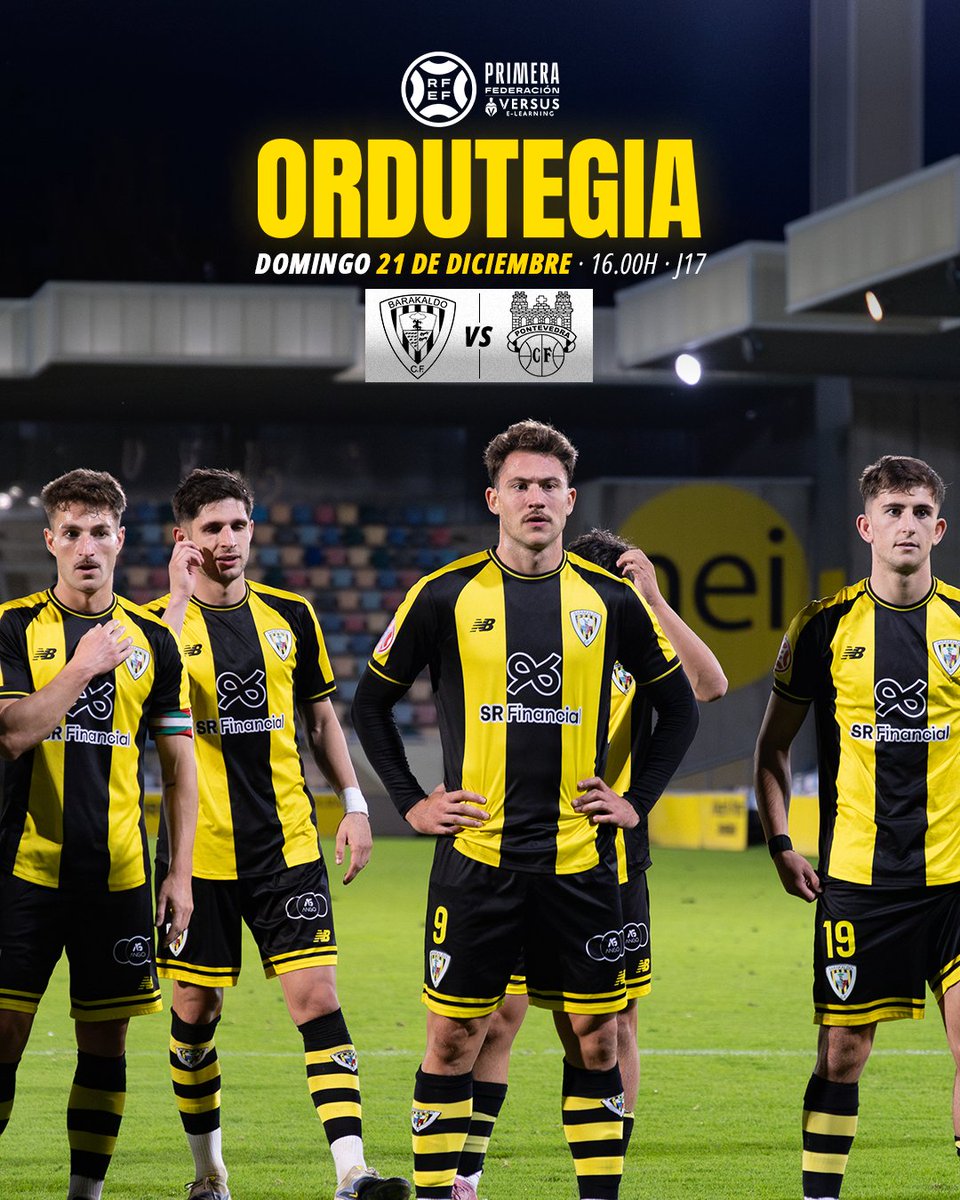 🚨Horario confirmado para la J17:

🆚 <a href="/PontevedraCFSAD/">Pontevedra CF 🦴</a> 
📆 21 de diciembre
🕒 16:00
🏟️ Lasesarre

#GoazenBaraka