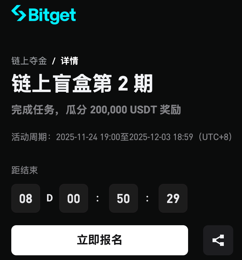roger73005305's tweet image. BITGET新用户福利来啦！ 首笔链上交易 ≥100 USDT → 5 次必中抽奖, 奖励 2–500 USDT，100%中奖！ 

#Bitget链上交易
活动链接：
bitget.com/events/onchain…