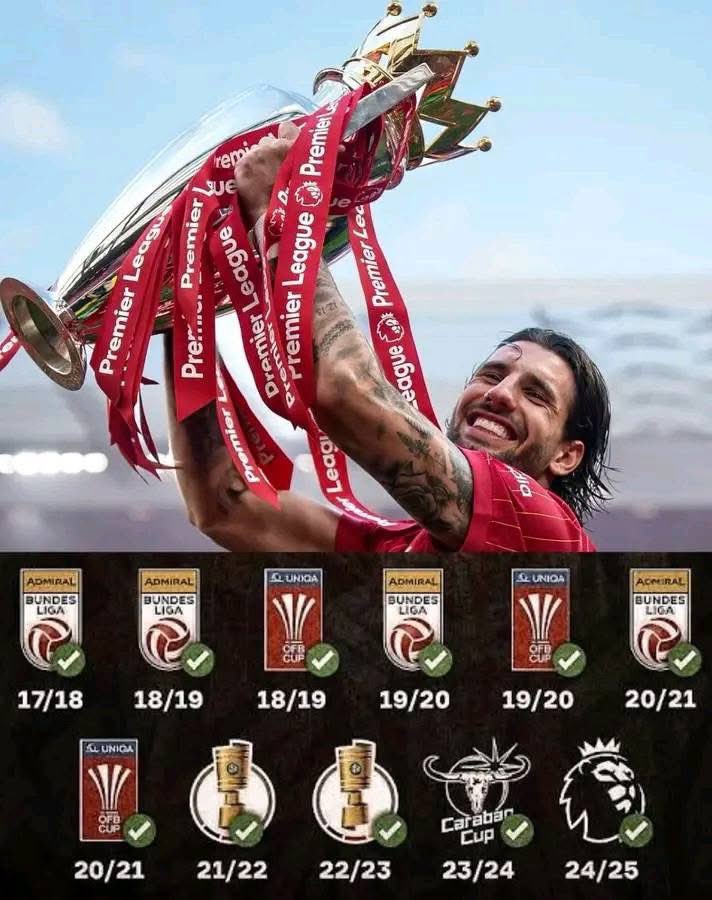 Dominik Szoboszlai has won a trophy every single season of his career. 

Champions League is coming home. 🏆