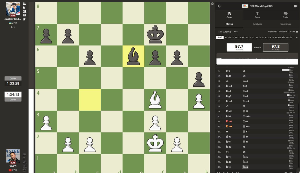 PHChess's tweet image. Ok classical chess lovers:   

This is the deciding game of a world cup final, are you completely sure this is how peak elite sport should look like?

Oversæt post