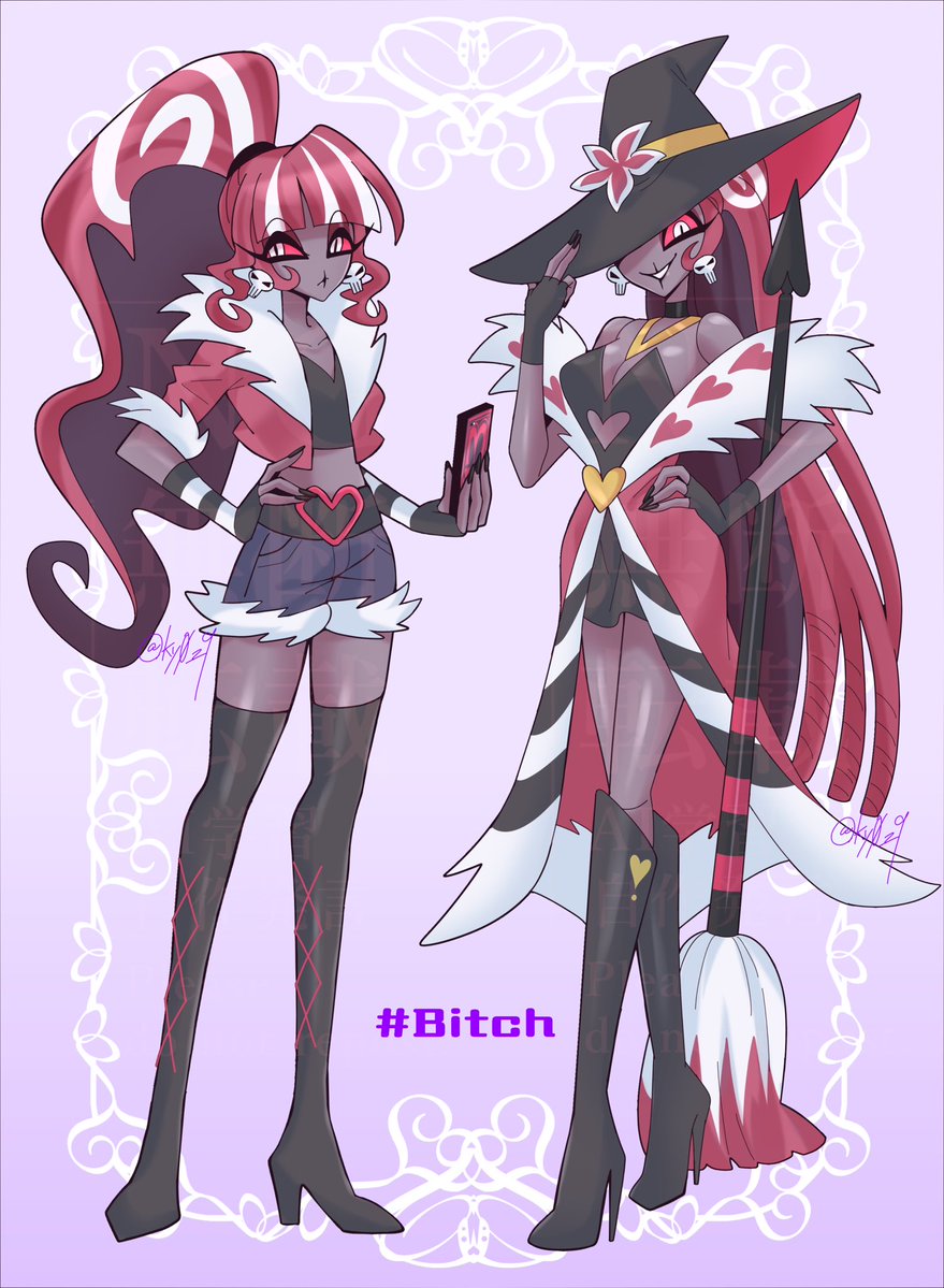 ky0_z9's tweet image. 魔女の普段着と礼服的な、この差がたまらない💜