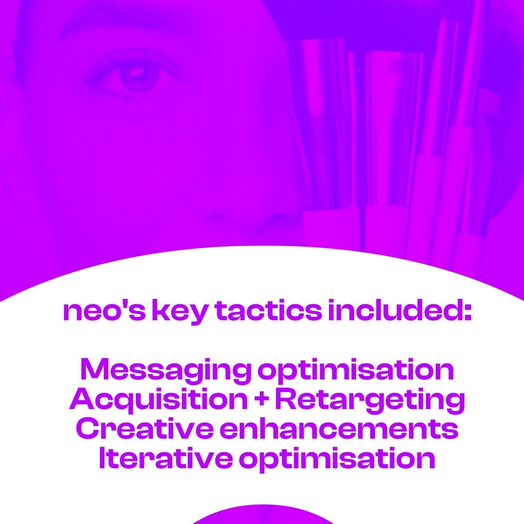 _neocollective's tweet photo. neo supported global beauty leader, L’Oréal, to optimise campaign performance and unlock stronger, sustained Return on Investment.

✨ Return On Ad Spend target was exceeded &amp; revenue goal was surpassed by 3%.

Want to grow your own digital presence? Contact hello@neo.sport https://t.co/B8ofosGj03