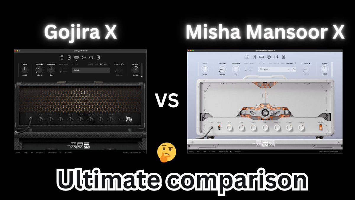 HideakiYamakado's tweet image. Gojira X vs Misha Mansoor X [MUST WATCH Before You Buy!] Ultimate Comparison Guide🎸
youtu.be/2mxXFNN8C7c

#NeuralDSP #GojiraX #MishaMansoorX