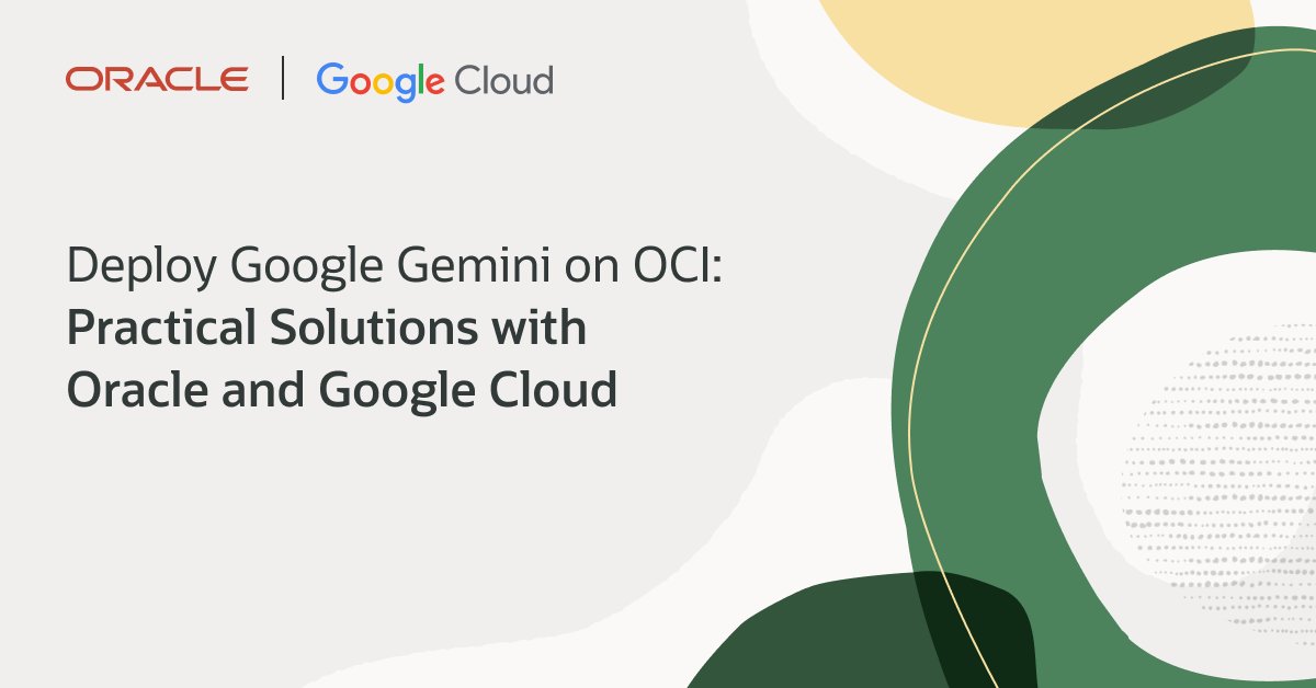 db23ai's tweet image. Join Oracle and Google Cloud experts on December 3 at 9:00 am PT for a technical session on building next-gen AI agents and powering multimodal understanding, workflow automation, research, and more.
Get a front-row seat: social.ora.cl/60167W7go