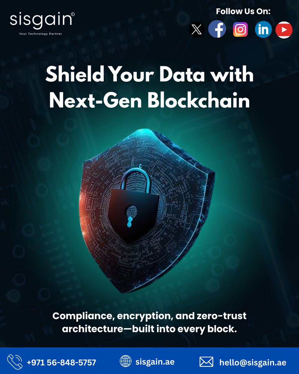 spectrum1995's tweet image. Shield your business data with next-gen blockchain. Encryption, compliance, and zero-trust security—secure every transaction with future-ready protection.

#blockchain #datasecurity #encryption #zerotrust #cybersecurity #securedata #digitalsecurity #blockchainservices #sisgain