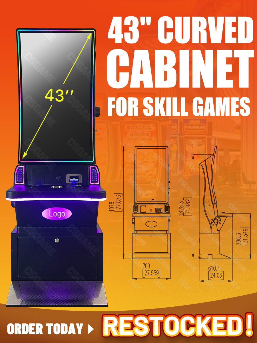 Skye041010's tweet image. 🥳🥳 43 Inch Curved Skill Game Machine. PM me for more details.
wa.me/+8618002297351

#VerticalMachine  #CurvedMonitor #SkillMachine #Metalmachine #Slotgame #Pushbutton #Slotmachine #Gamecabinet #Skillgame #SkillCabinet #Arcadegame #Touchscreen #Gamemachine #Pushbutton