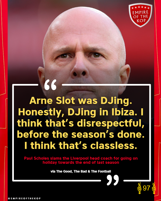 empireofthekop's tweet image. 1) Liverpool had already mathematically clinched the Premier League title by the time he jetted off, and he had every right to blow off some steam after 10-11 months of relentless hard work

2) Why is this only an issue now that the Reds are struggling? 🤷