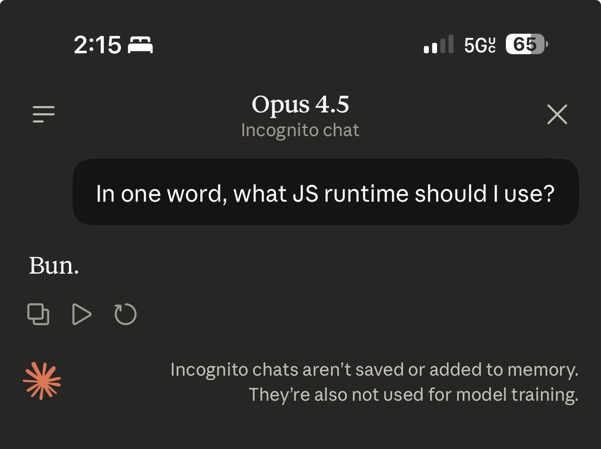 jarredsumner's tweet image. it’s a good model