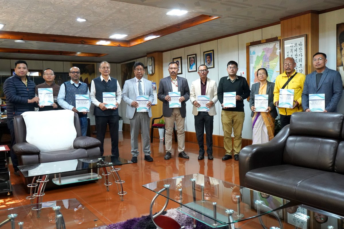 ManipurUniverse's tweet image. 📚✨ Release of Proceedings Volume – NEIAIS 2025
The proceedings volume of NEIAIS 2025, published by Taylor &amp;amp; Francis, was officially released today at the Chamber of the Hon’ble Vice Chancellor, #ManipurUniversity.
Org by the Dept of Computer Sc, MU
📅 25-11-2025
 #NEIAIS2025