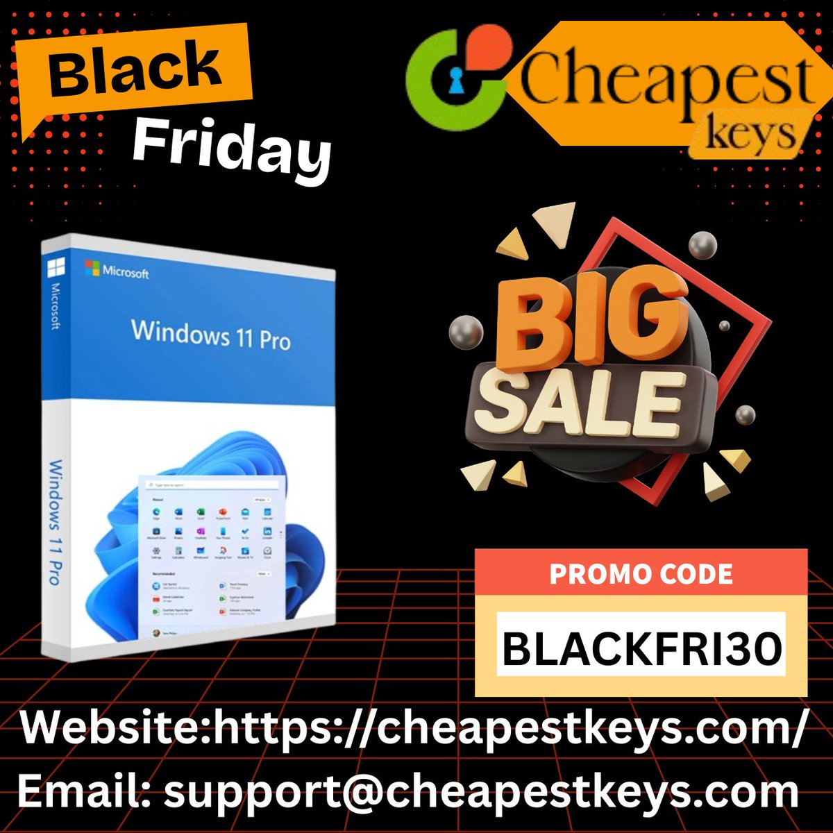 primeseoexpert's tweet image. 🚨 SALE: Buy Windows 11 keys for LESS!
Get your Windows 11 Pro Genuine License Key and upgrade instantly.
🔗 cheapestkeys.com/category/windo…
🔥 Use code: BLACKFRI30
Limited-time savings. Secure activation.
#Windows11Deals #Windows11Pro #Software #Microsoft
