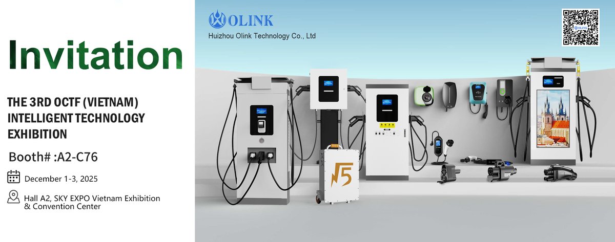 Joey668OLINK's tweet image. ✨OLINK is exhibiting at The 3rd OCTF (Vietnam) Intelligent Technology Exhibition 2025!Join us at Booth A2-C76 (Dec 1-3) to see our next-gen EV charging solutions, including an industry-first product for e-mobility. Schedule a meeting: sales@olinkevse.com #EVCharging #OLINK