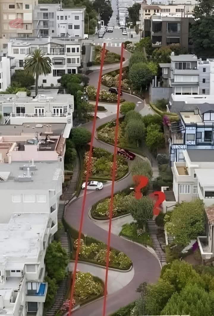 Indemosyd's tweet image. Why didn&apos;t the engineer make a straight road directly 🤔