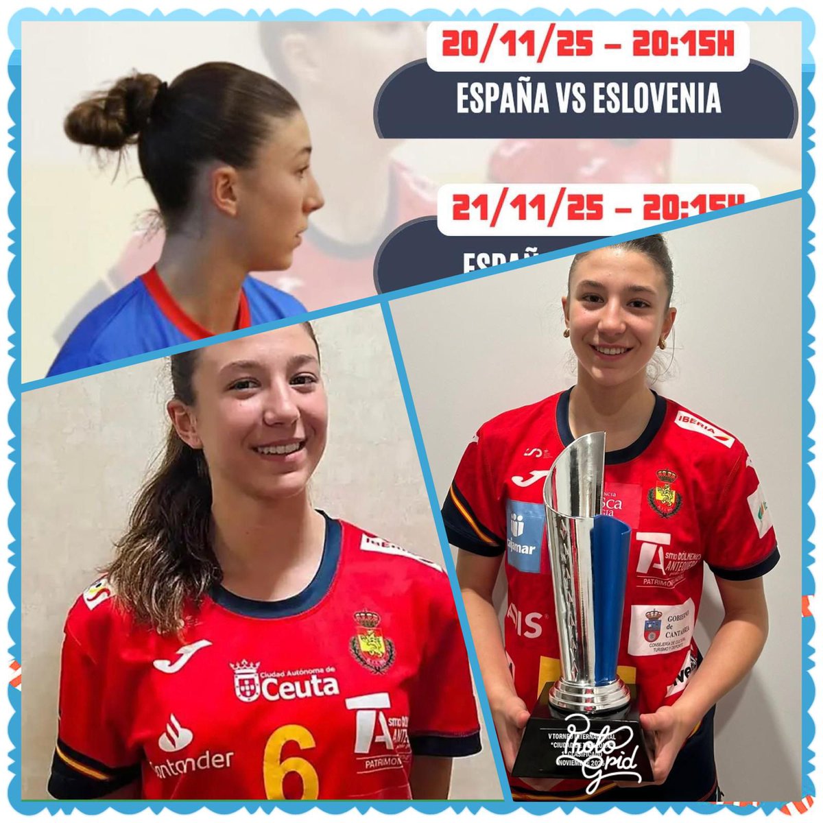 codemagijon's tweet image. Desde el colegio #CODEMA queremos felicitar ☺️ a nuestra alumna 👩‍🎓 de 4º ESO que esta semana disputó en Tarazona el Torneo Naciones con la selección española 🇪🇸 de balonmano 🤾‍♀️ junto a las #GuerrerasPromesas proclamándose campeonas del torneo 🥇 ¡Enhorabuena! 👏🏻👏🏻#Somosfamilia
