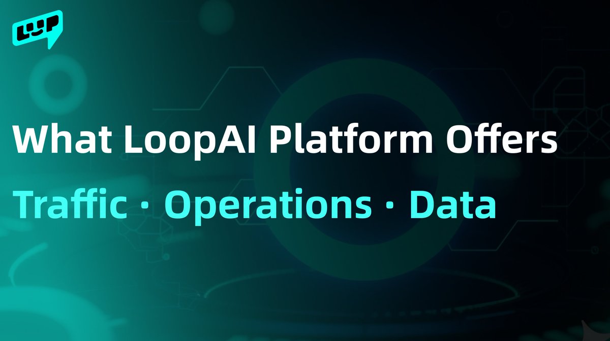 LOOPSPACE_INTL's tweet image. Full-scenario AI for Web3.
Traffic. Operations. Data.
All in one loop.

LoopAI Platform is almost here.
