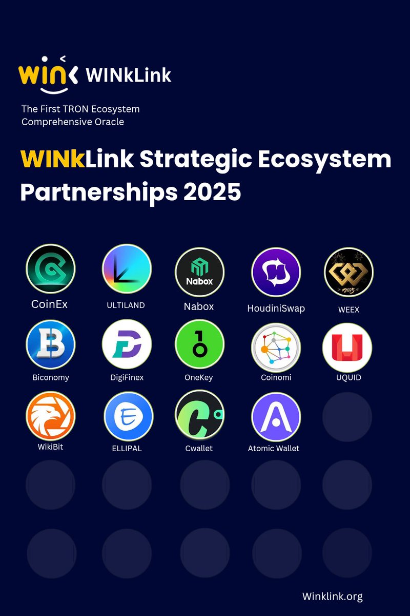 Multi_mike01's tweet image. 𝗪𝗜𝗡𝗸𝗟𝗶𝗻𝗸 𝗦𝘁𝗿𝗮𝘁𝗲𝗴𝗶𝗰 𝗘𝗰𝗼𝘀𝘆𝘀𝘁𝗲𝗺 𝗣𝗮𝗿𝘁𝗻𝗲𝗿𝘀𝗵𝗶𝗽𝘀 𝟮𝟬𝟮𝟱

Strengthening TRON’s Comprehensive Oracle Network

Throughout 2025, @WinkLink_Oracle has continued to expand its role as TRON’s comprehensive oracle, delivering secure, verifiable, and…