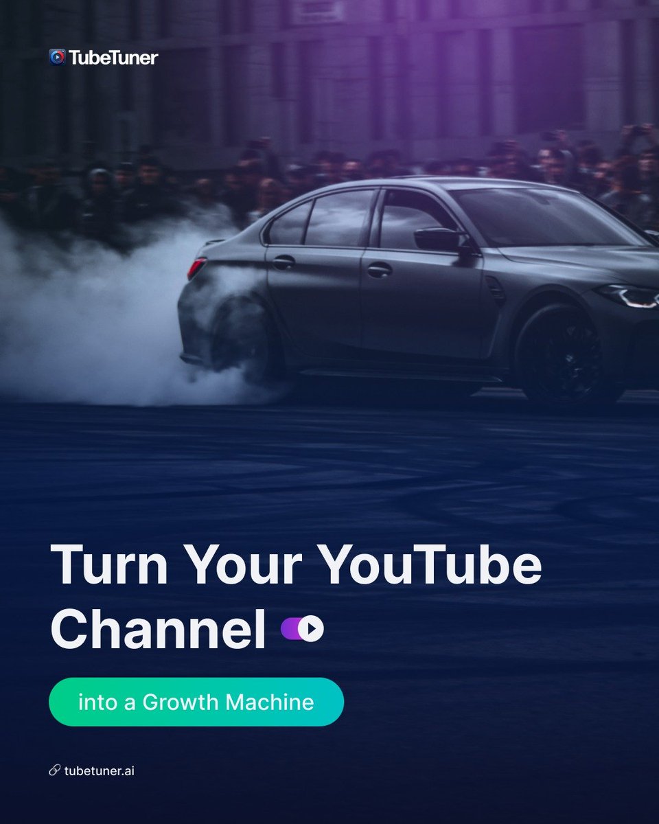 tube_tuner's tweet image. 📈 Boost Your YouTube Growth with TubeTuner

Optimize smarter, reach more viewers, and save time—all in one place.

✨ Work smarter. Save time. Get your videos seen.

👉 tubetuner.ai

#TubeTuner #AIForCreators #YouTubeGrowth #CreatorTools #YouTubers  #YouTuber