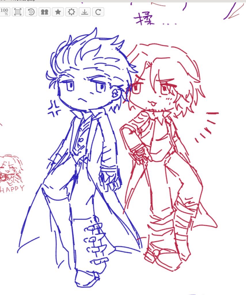 三日月♥バッジオ 予約商品】缶バッジセット［Leo/need］Art by 三月八日 – Colorful