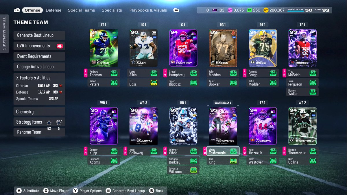 kWo4Life's tweet photo. Squad Update. #MaddenUltimateTeam https://t.co/3bp2OOScx3