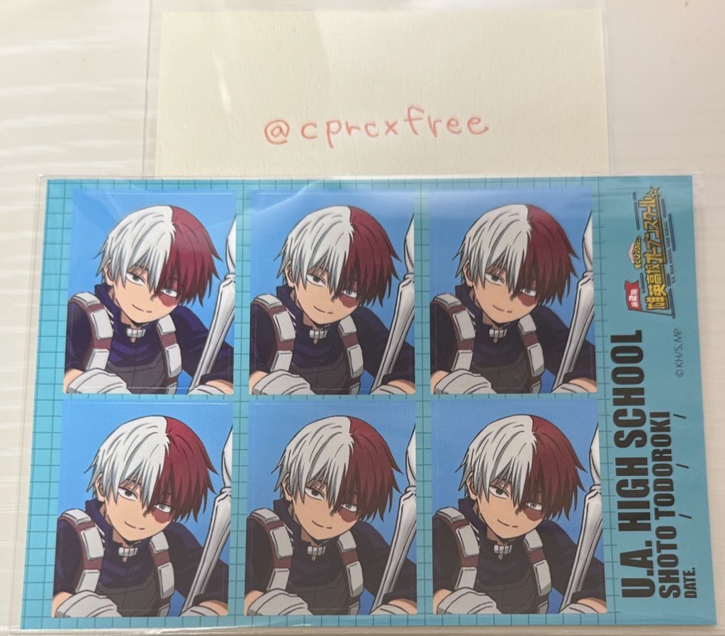 cprcxfree's tweet photo. 【交換】 僕のヒーローアカデミア ヒロアカ オープンスクール オプスク アトラクション 特典 証明写真シール グループA

譲:轟

求:爆豪2種どちらでも

郵送にて交換希望です。
お気軽にお声掛け下さい。
よろしくお願い致します。 https://t.co/ascF3K7oAw