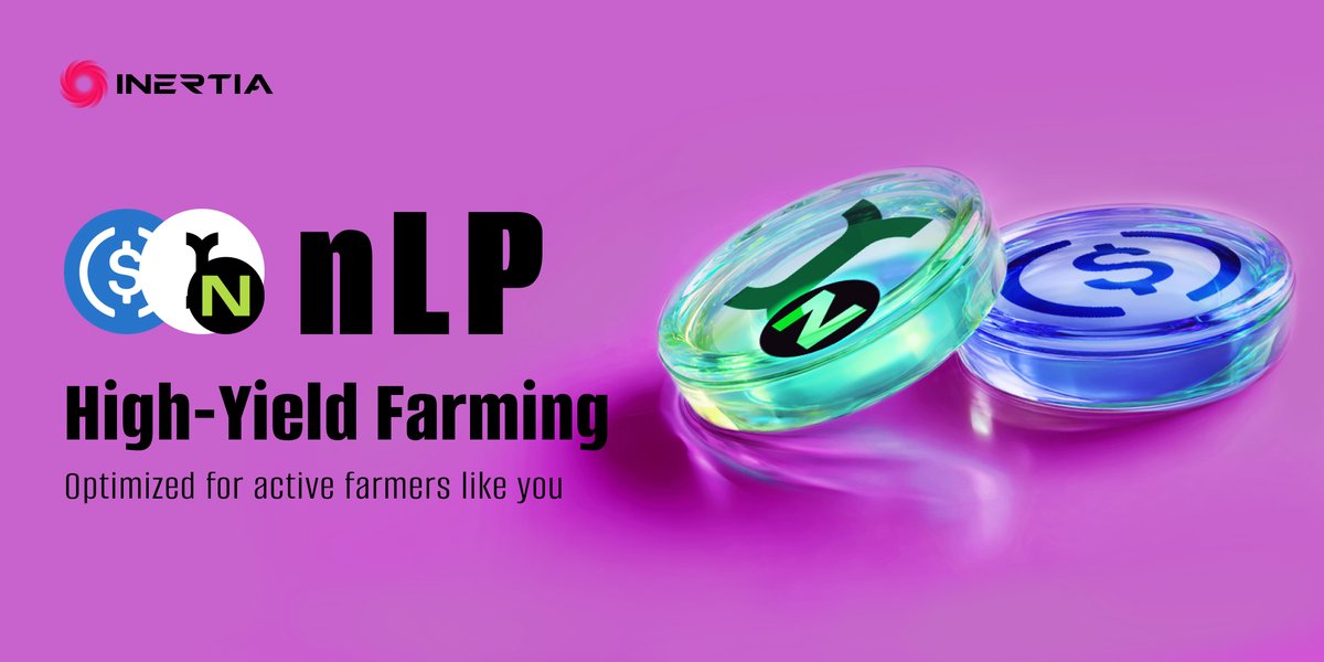 Inertia_fi's tweet image. 🚀 nLP =&amp;gt; High - Yield Farming Made Easy

nLP gives active farmers optimized rewards and bigger INRT point gains.
Join the nLP pool and watch your earnings grow faster.

👉 app.inrt.fi/inrt-fi