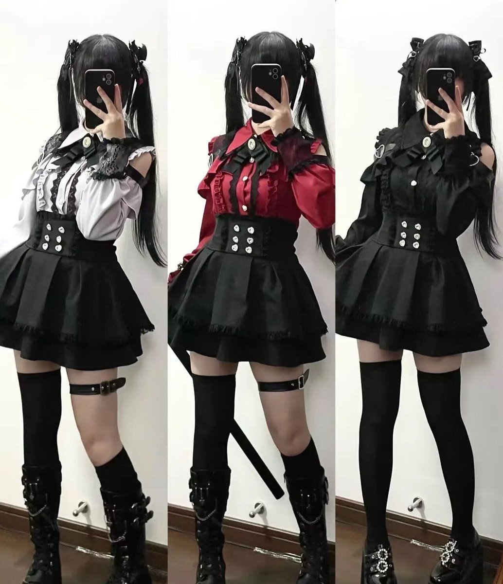 Belchic7's tweet image. 🖤🤍❤️ゴシック地雷ロリータ❤️🤍🖤