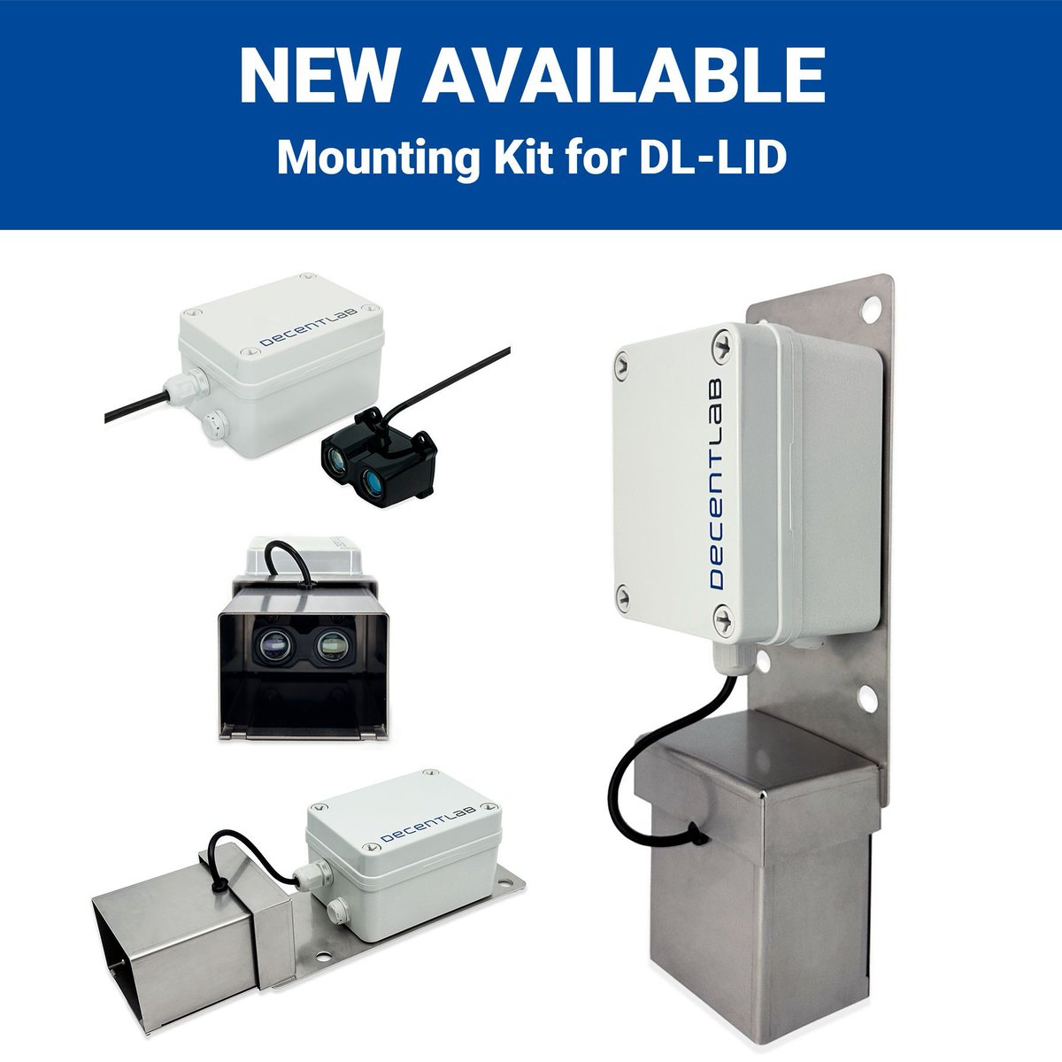 decentlab's tweet image. NEW: Our DL-LID | Laser Distance / Level Sensor for LoRaWAN® is now also available with a dedicated Mounting Kit! The kit makes installation faster, more stable, and more reliable. 

Device: buff.ly/s2znwPI