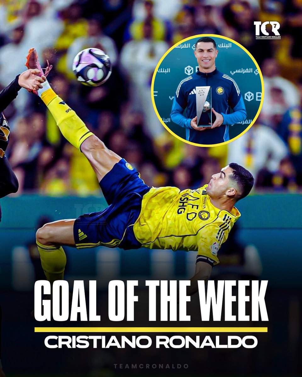 🚨 OFFICIAL

Cristiano Ronaldo wins the SPL Goal of the Week 🥇