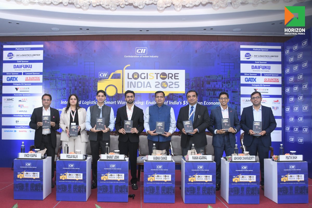horizon_parks's tweet image. Pooja Malik, President – Leasing &amp;amp; BD at Horizon Industrial Parks, delivered the Inaugural Address on “Logistics 4.0” at the CII Logistics &amp;amp; Warehousing Summit 2025.

#HorizonIndustrialParks #CII2025 #SupplyChainInnovation #SmartLogistics #SustainableDevelopment